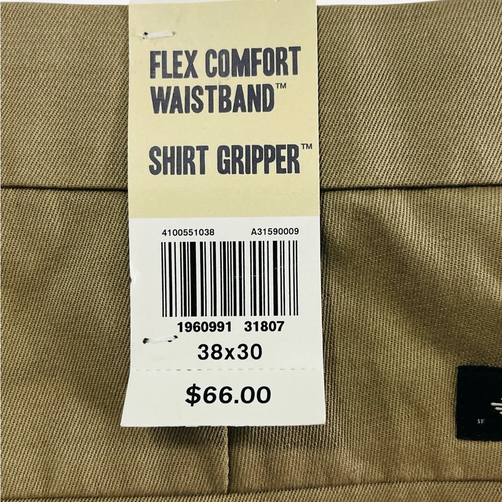 Dockers Signature Iron Free Khaki Straight Fit Stain Defender Pants Size 38x30